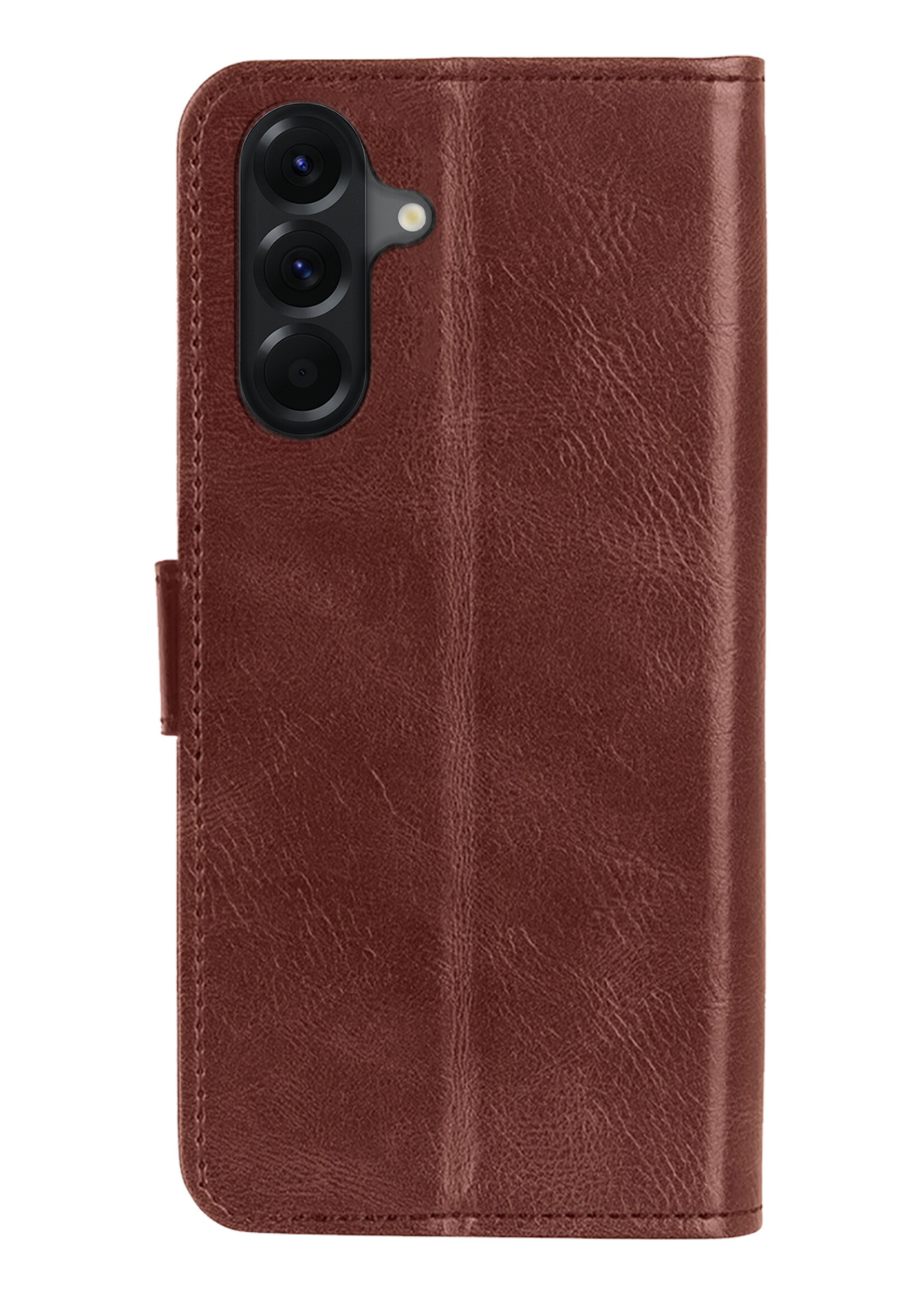 LUQ LUQ Samsung Galaxy A17 Hoesje Bookcase Met 2x Screenprotector - Bruin