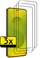 LUQ LUQ Samsung Galaxy S25 FE Screenprotector Glas Full Cover - 3 PACK