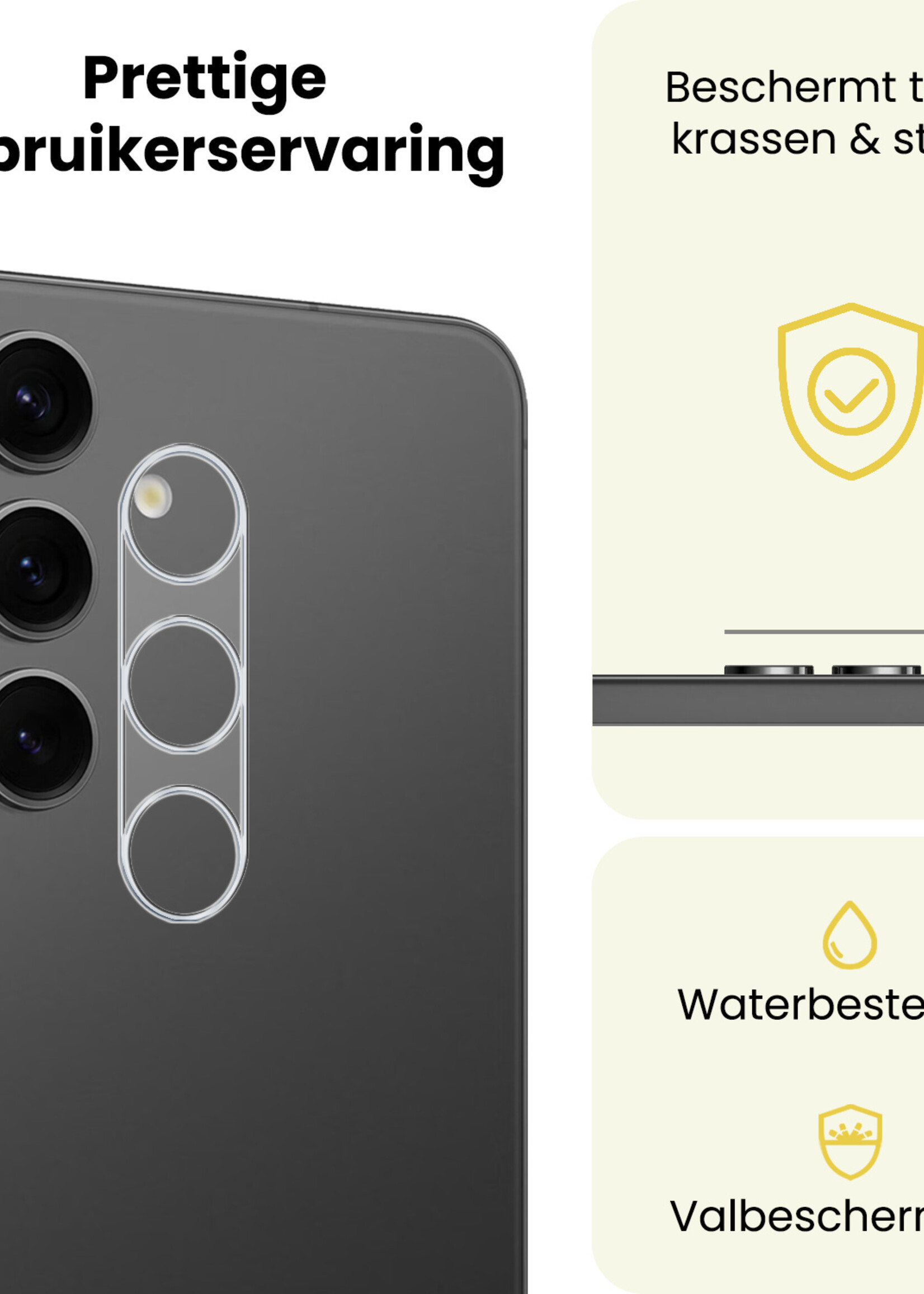 LUQ LUQ Samsung Galaxy S25 FE Camera Screenprotector - 3 PACK