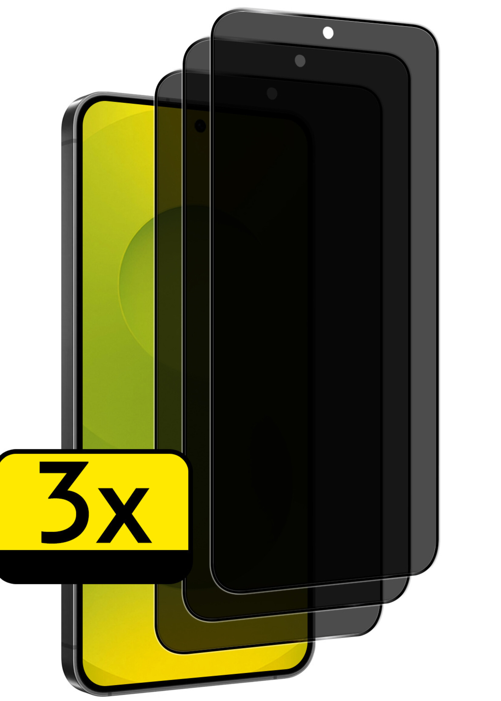 LUQ LUQ Samsung Galaxy S25 FE Screenprotector Glas Privacy - 3 PACK