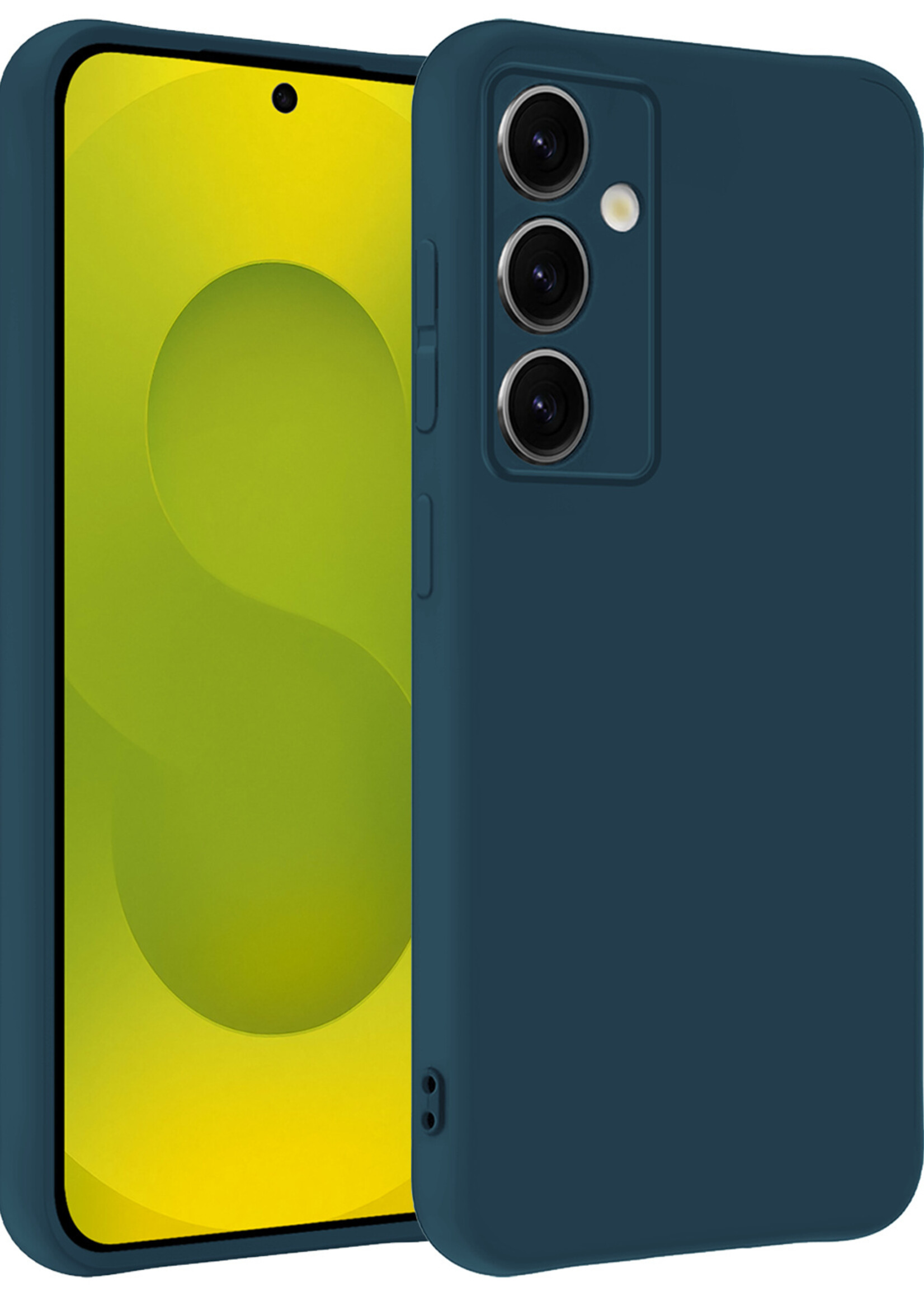 LUQ LUQ Samsung Galaxy S25 FE Hoesje Siliconen - Donkerblauw