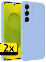 LUQ LUQ Samsung Galaxy S25 FE Hoesje Siliconen - Lichtblauw - 2 PACK