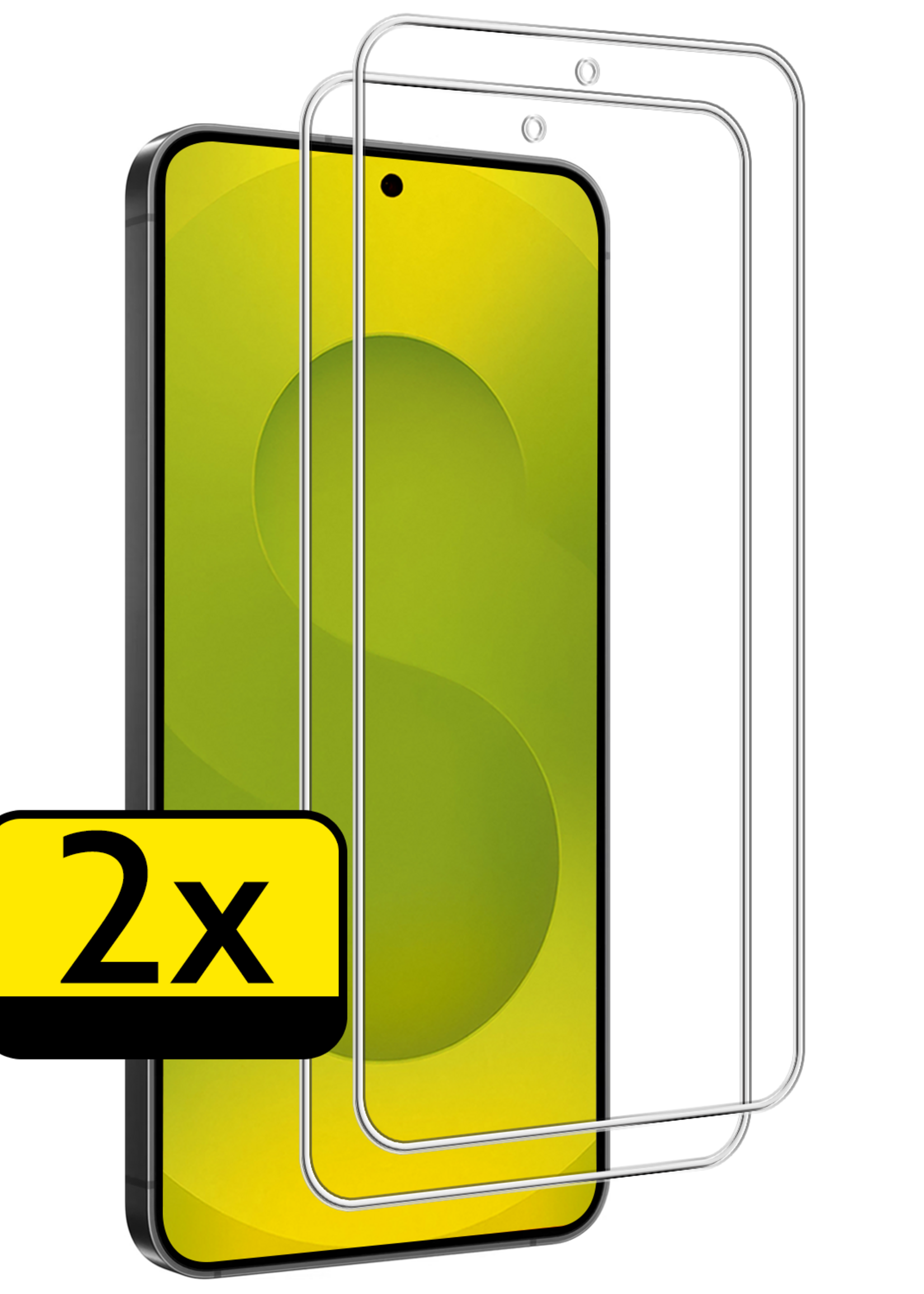 LUQ LUQ Samsung Galaxy S25 FE Screenprotector Glas - 2 PACK