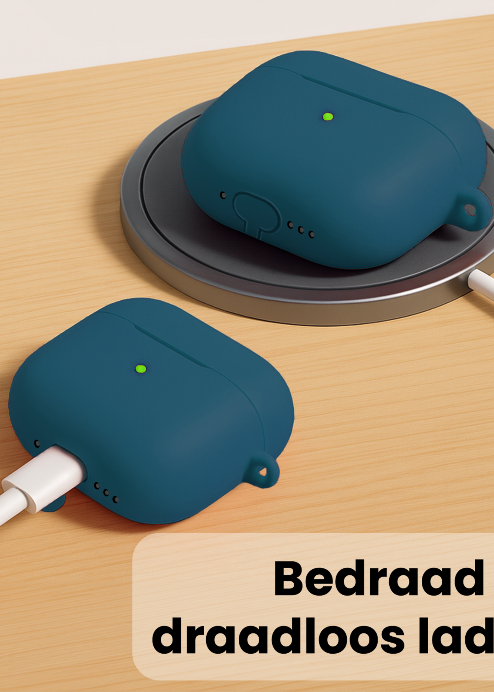 LUQ LUQ AirPods Pro 3 Hoesje - Donkerblauw