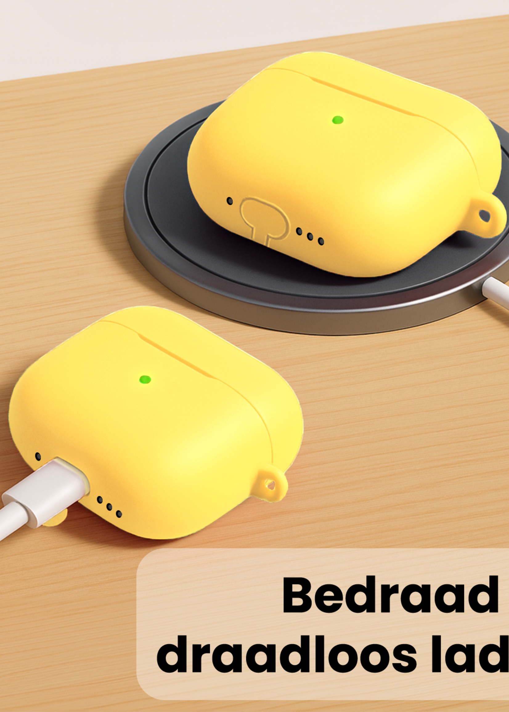 LUQ LUQ AirPods Pro 3 Hoesje - Geel