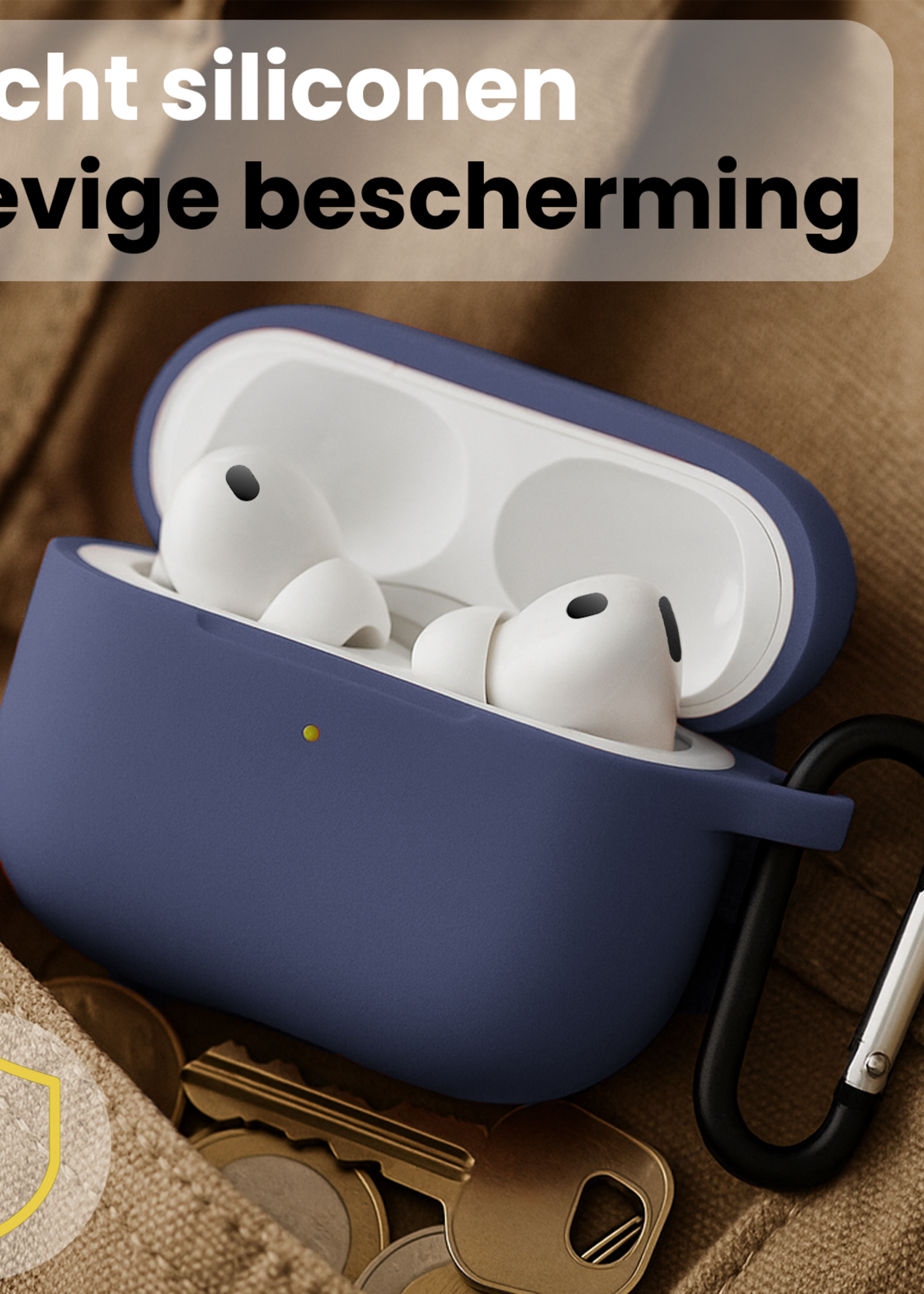 LUQ LUQ AirPods Pro 3 Hoesje - Grijsblauw