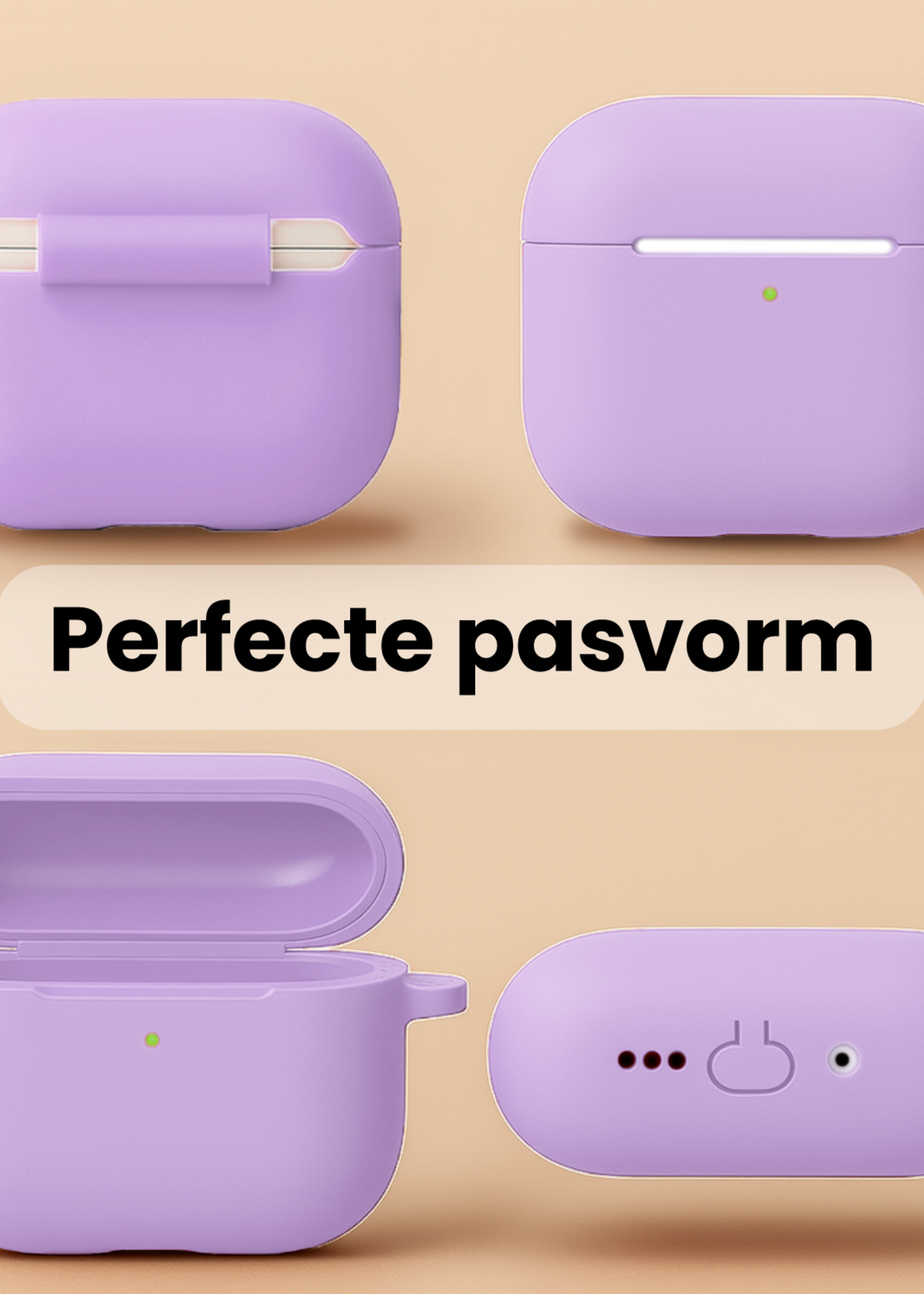 LUQ LUQ AirPods Pro 3 Hoesje - Lila