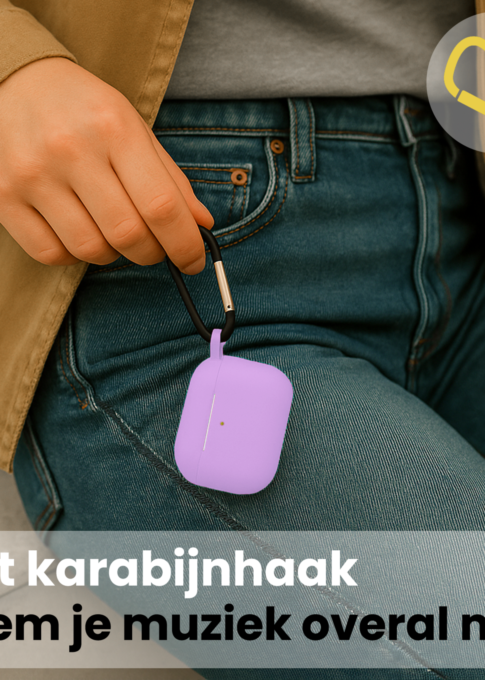 LUQ LUQ AirPods Pro 3 Hoesje - Lila