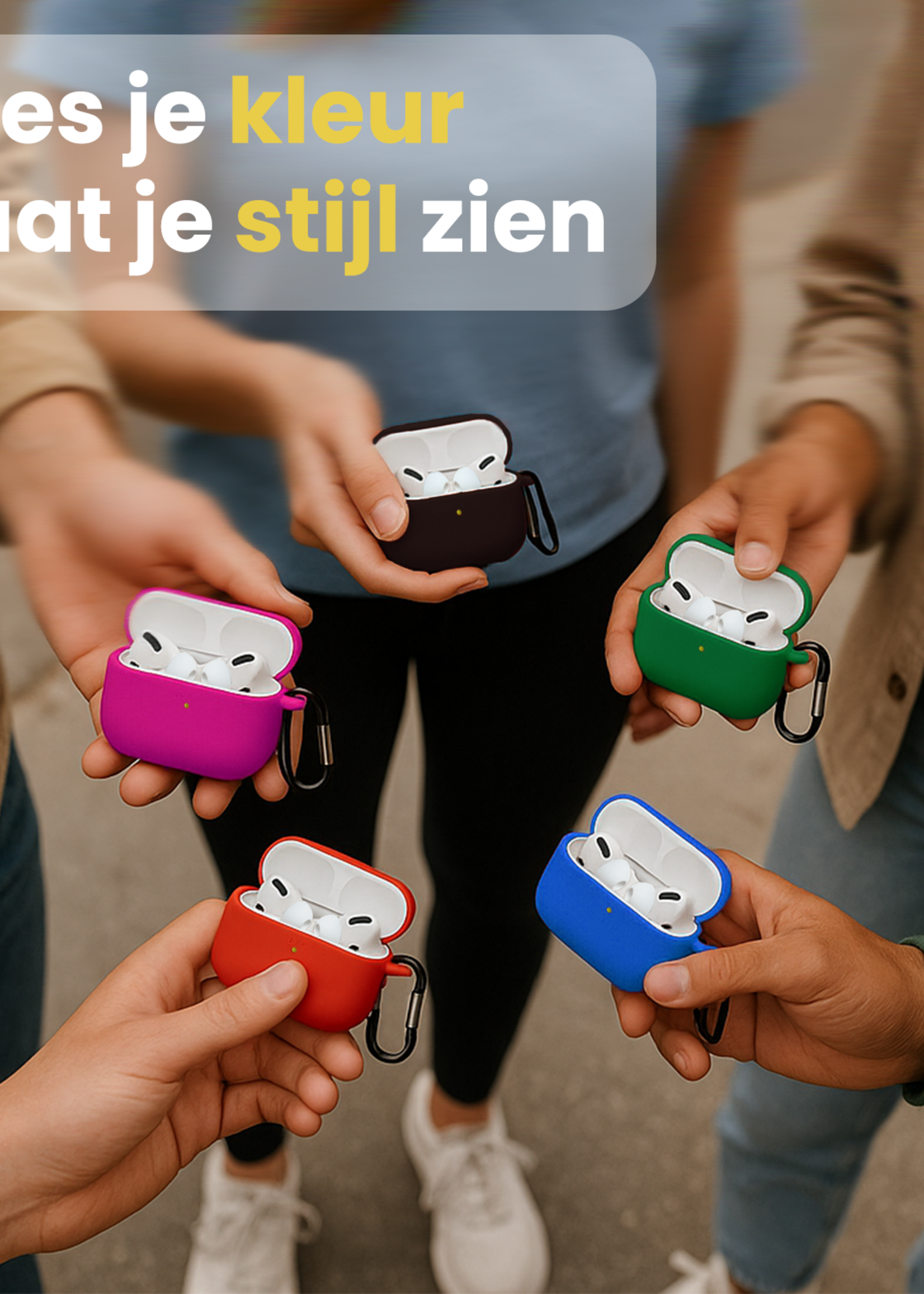 LUQ LUQ AirPods Pro 3 Hoesje - Zand