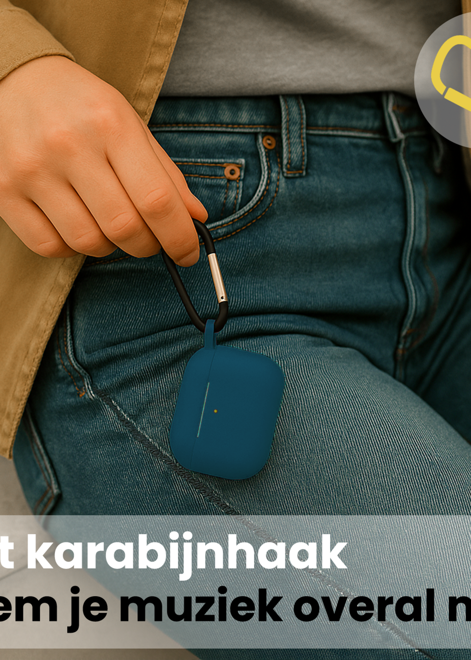 LUQ LUQ AirPods Pro 3 Hoesje - Donkerblauw - 2 PACK