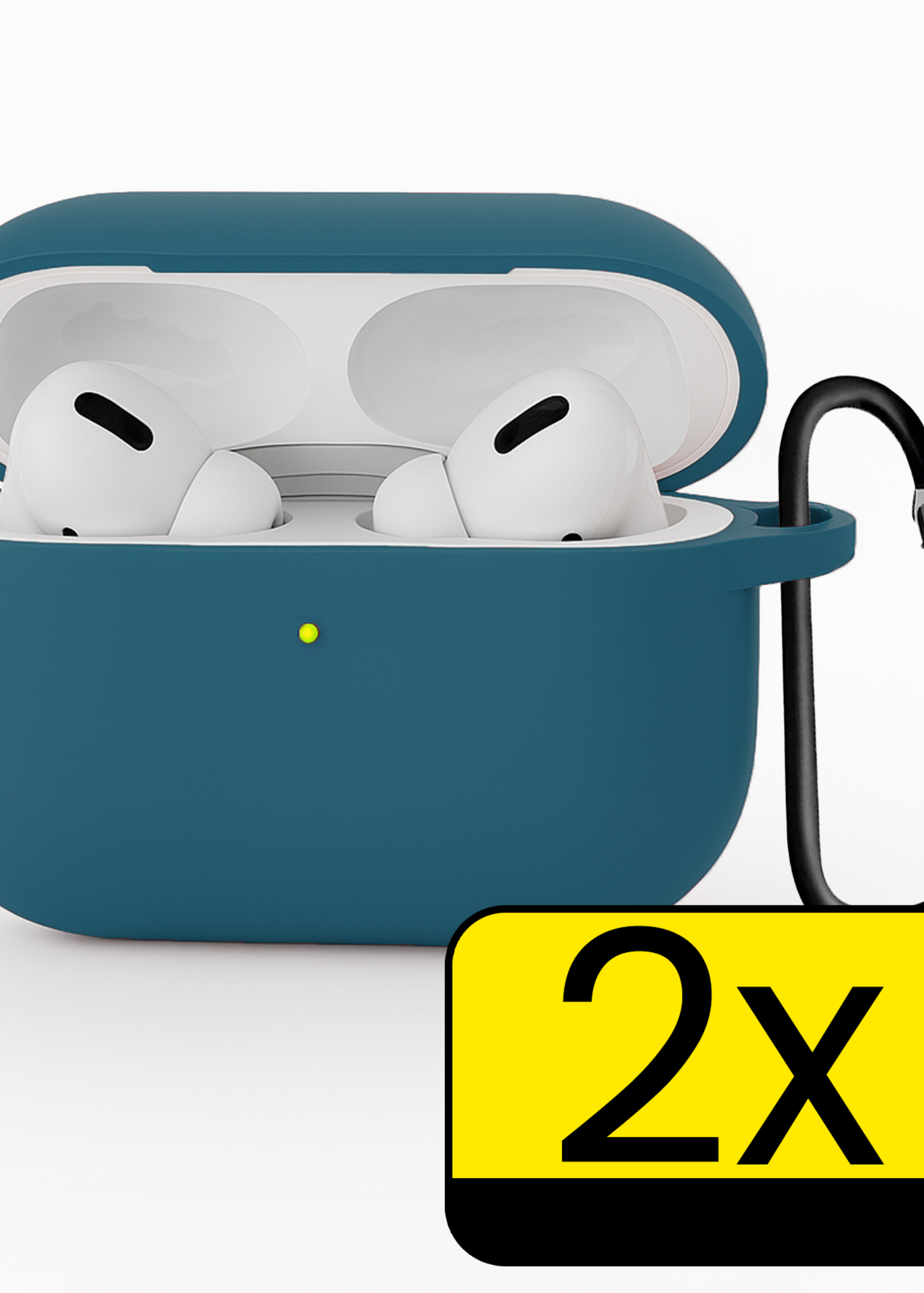 LUQ LUQ AirPods Pro 3 Hoesje - Donkerblauw - 2 PACK