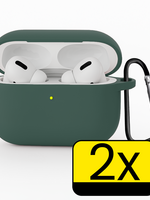 LUQ LUQ AirPods Pro 3 Hoesje - Donkergroen - 2 PACK
