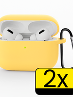 LUQ LUQ AirPods Pro 3 Hoesje - Geel - 2 PACK