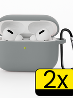 LUQ LUQ AirPods Pro 3 Hoesje - Grijs - 2 PACK