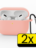 LUQ LUQ AirPods Pro 3 Hoesje - Lichtroze - 2 PACK