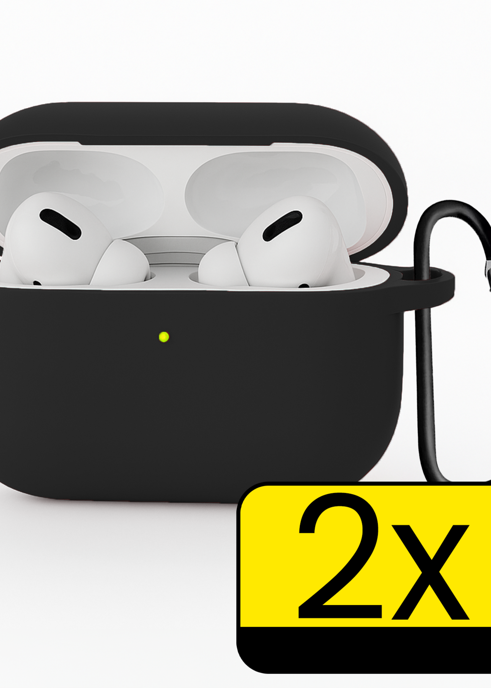 LUQ LUQ AirPods Pro 3 Hoesje - Zwart - 2 PACK
