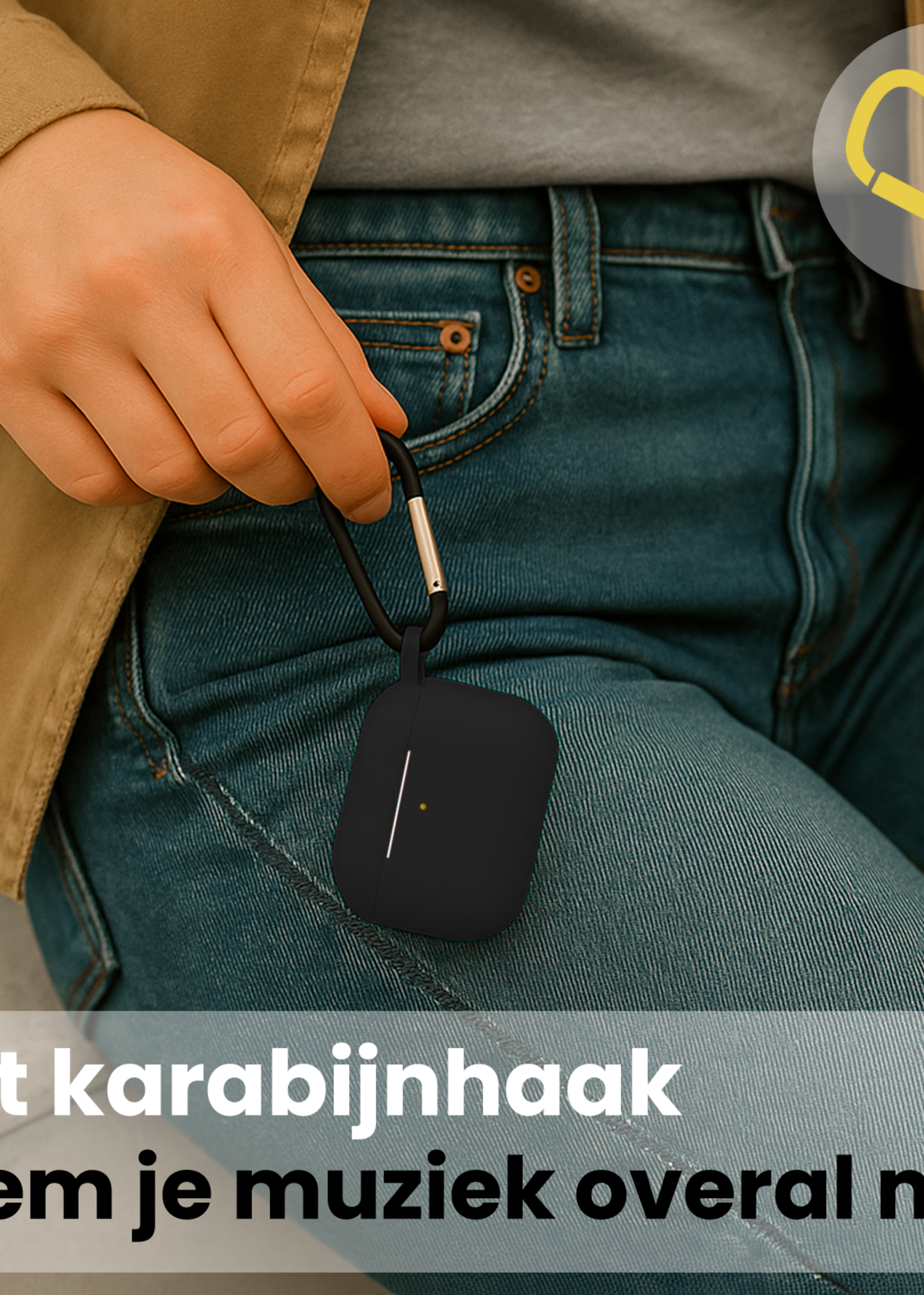 LUQ LUQ AirPods Pro 3 Hoesje - Zwart - 2 PACK