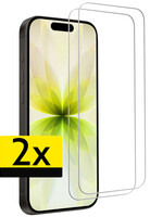 LUQ LUQ iPhone 17 Screenprotector Glas Met Dichte Notch - 2 PACK