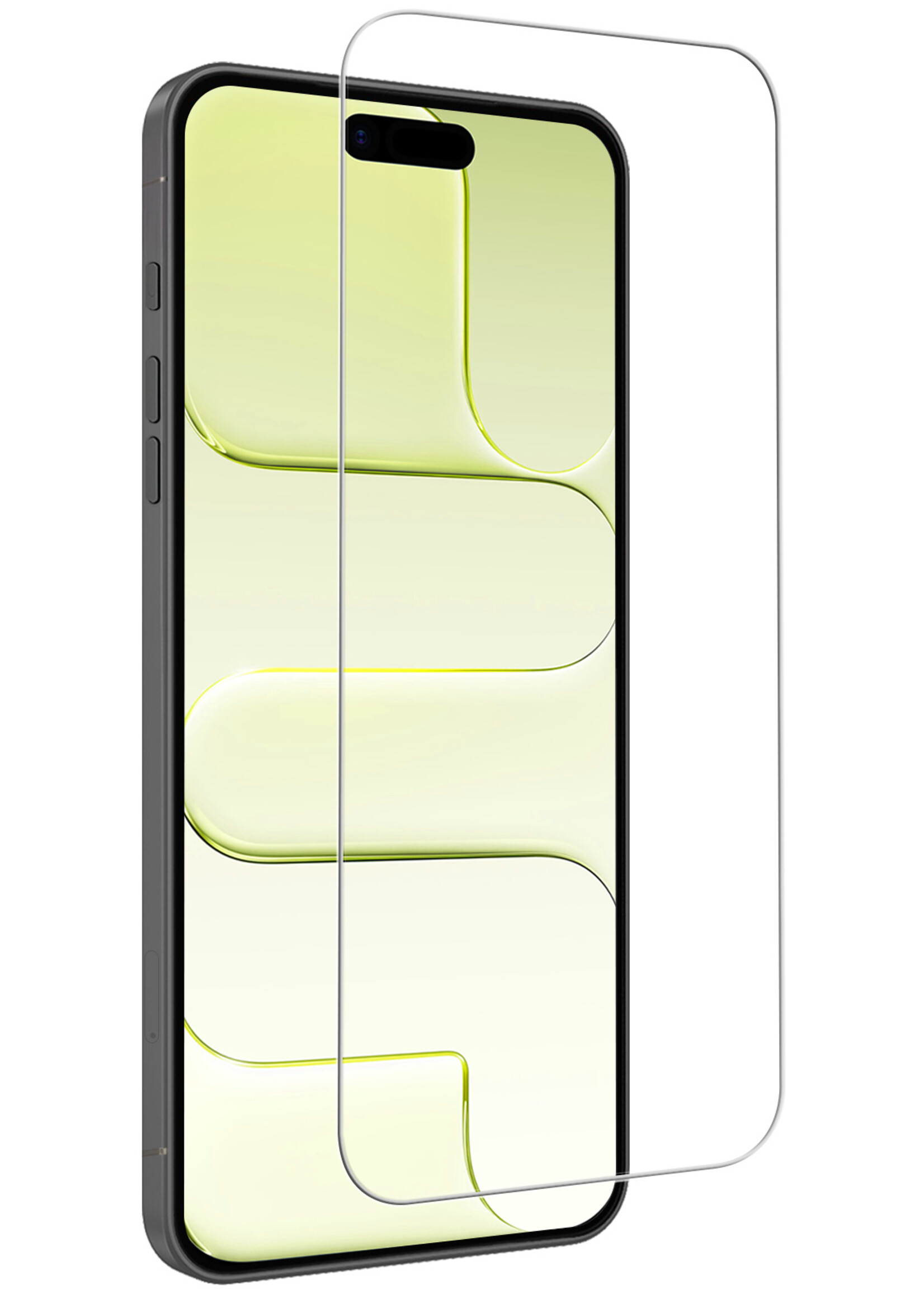 LUQ LUQ iPhone Air Screenprotector Glas Met Dichte Notch