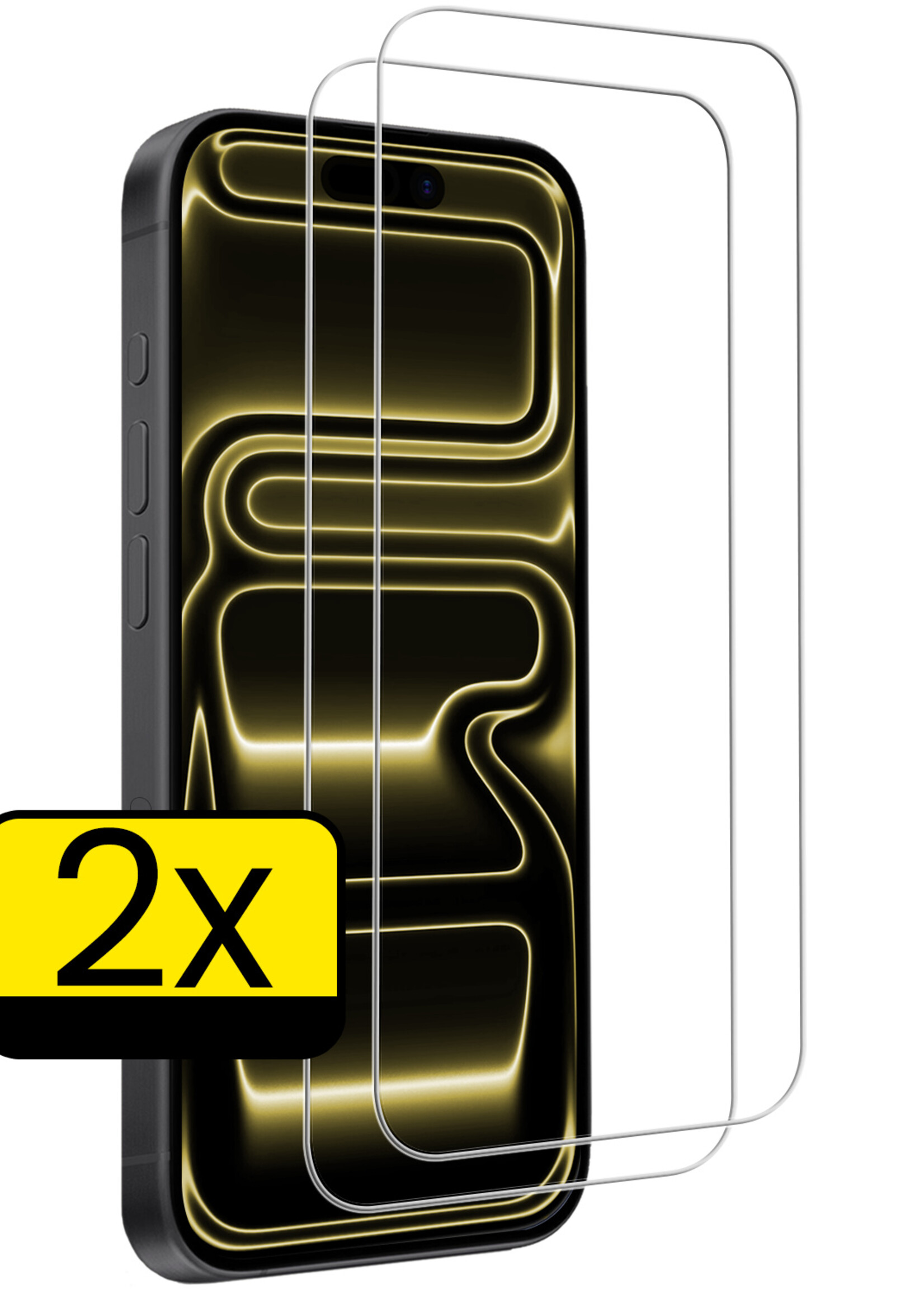 LUQ LUQ iPhone 17 Pro Screenprotector Glas Met Dichte Notch - 2 PACK