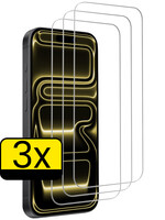 LUQ LUQ iPhone 17 Pro Screenprotector Glas Met Dichte Notch - 3 PACK