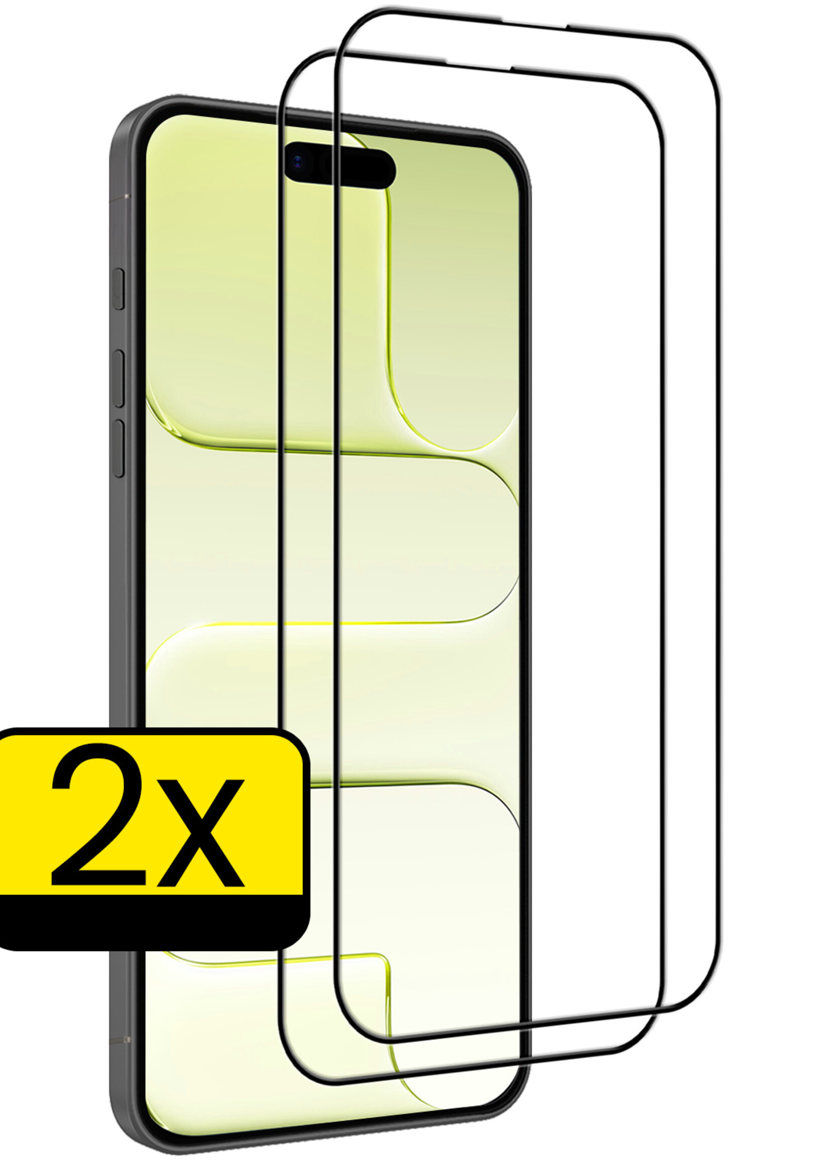 LUQ LUQ iPhone Air Screenprotector Glas Full Cover 2D - 2 PACK