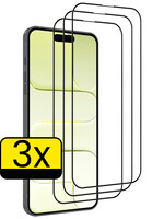 LUQ LUQ iPhone Air Screenprotector Glas Full Cover 2D - 3 PACK