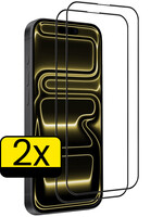 LUQ LUQ iPhone 17 Pro Screenprotector Glas Full Cover 2D - 2 PACK