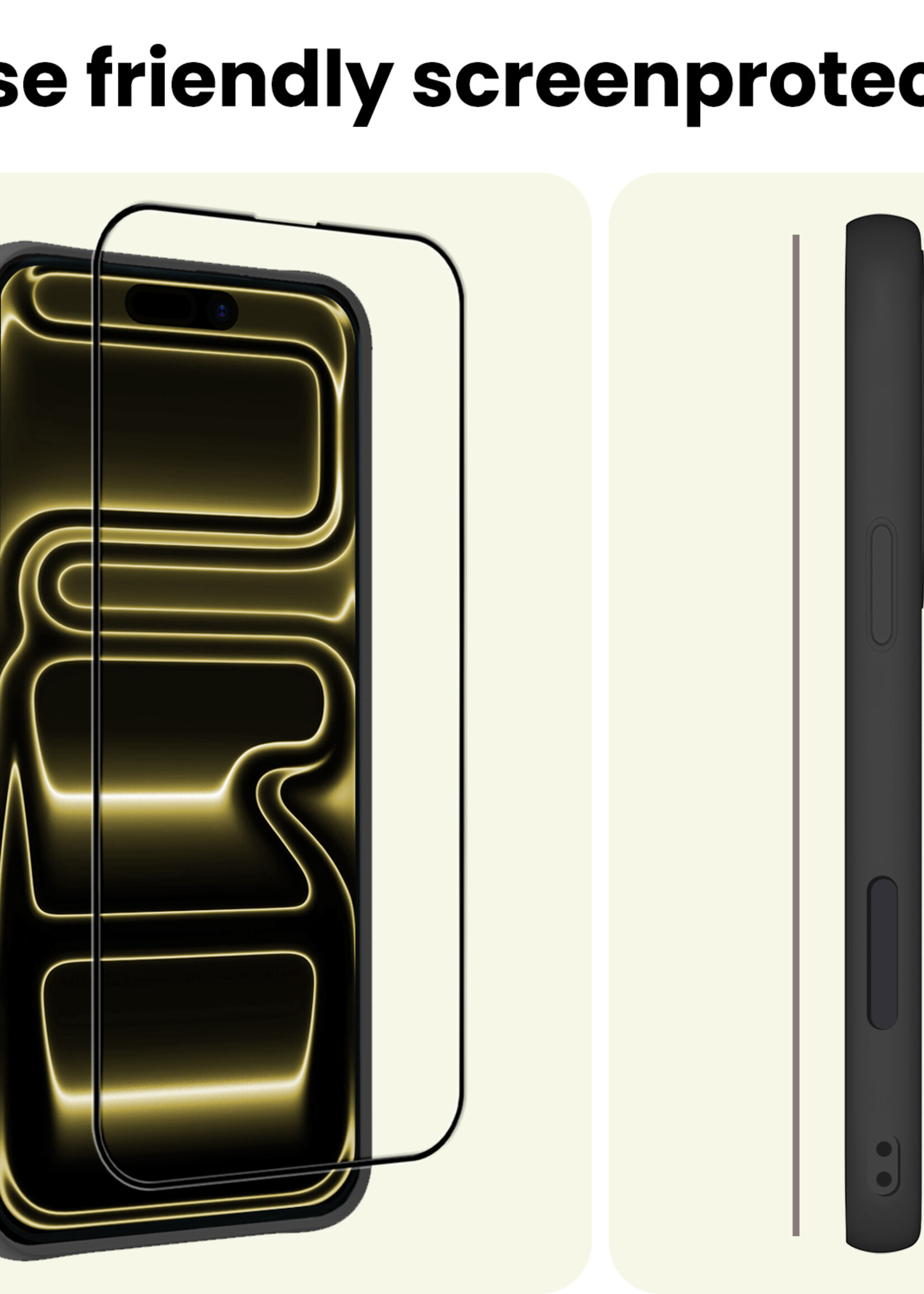 LUQ LUQ iPhone 17 Pro Max Screenprotector Glas Full Cover 2D - 2 PACK