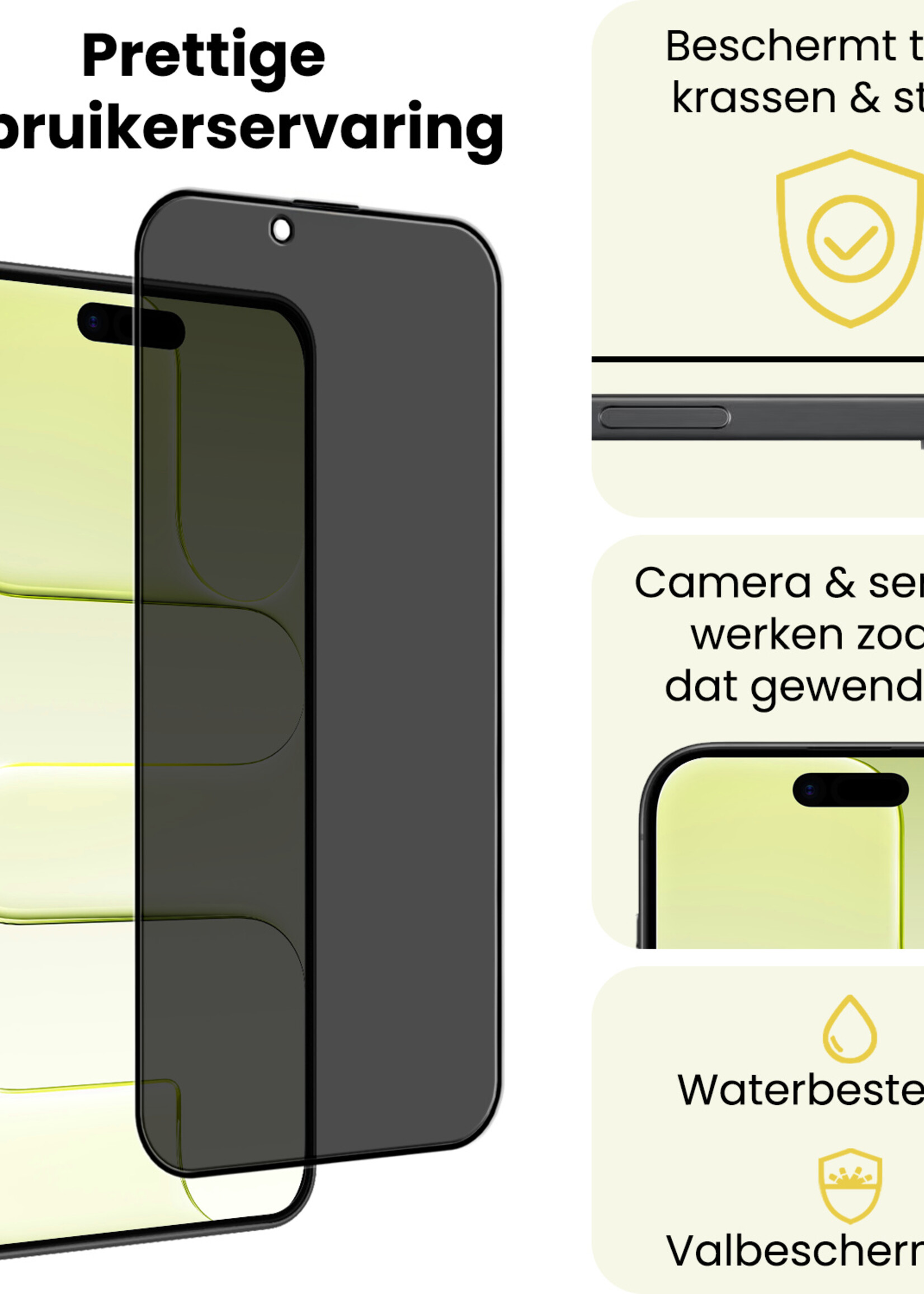 LUQ LUQ iPhone Air Screenprotector Glas Privacy