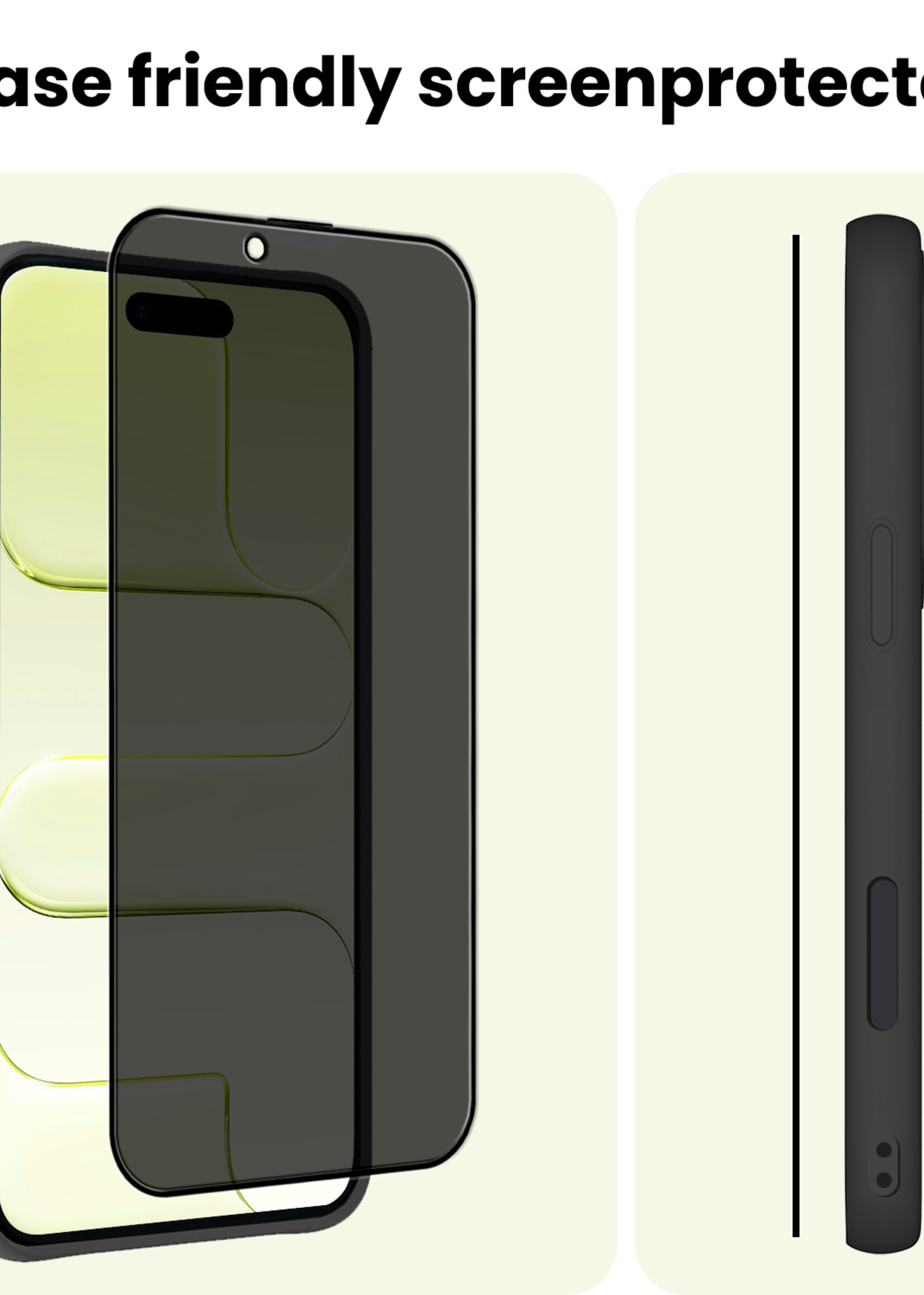 LUQ LUQ iPhone Air Screenprotector Glas Privacy - 2 PACK