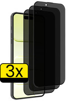 LUQ LUQ iPhone Air Screenprotector Glas Privacy - 3 PACK