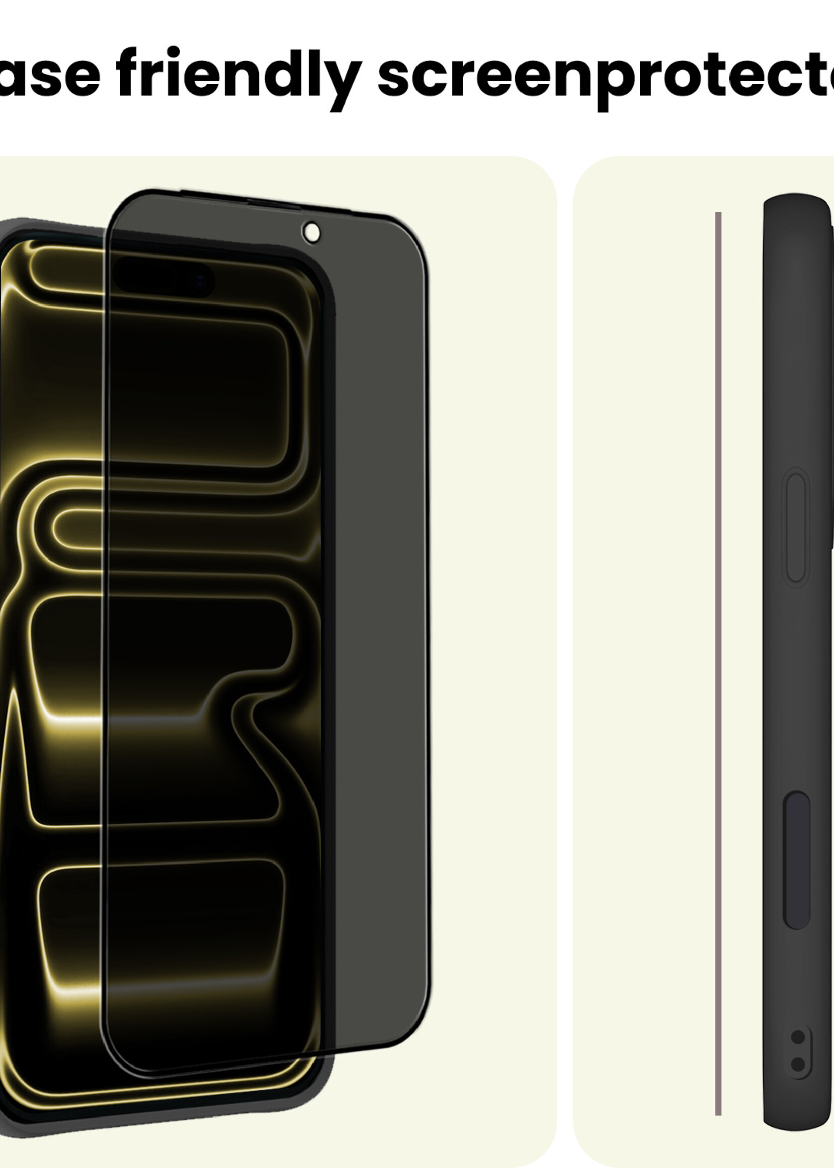 LUQ LUQ iPhone 17 Pro Max Screenprotector Glas Privacy