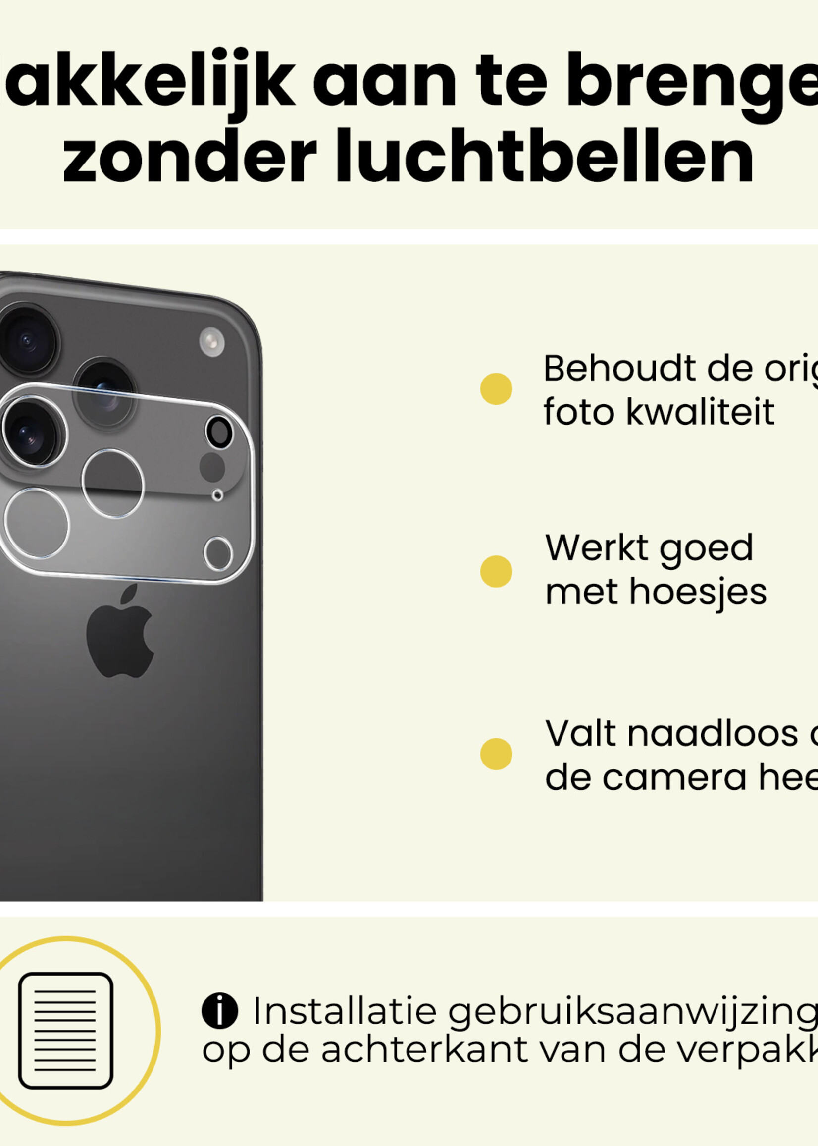 LUQ LUQ iPhone 17 Pro Camera Screenprotector