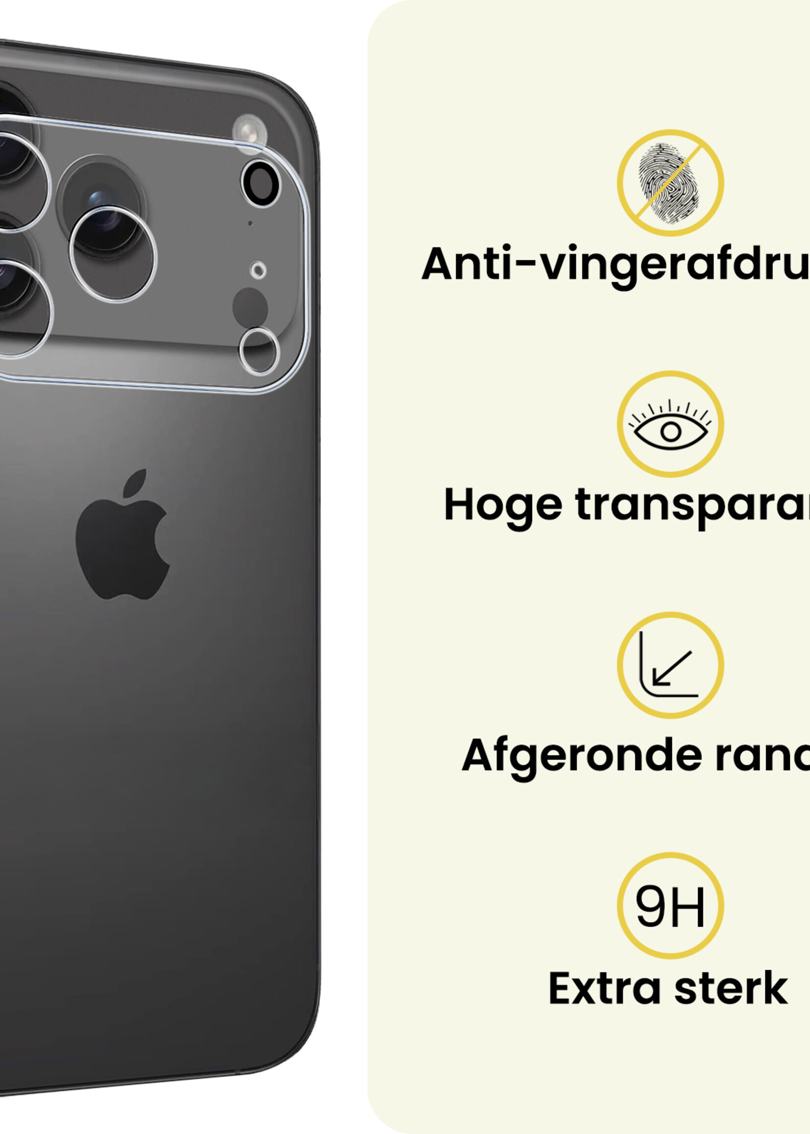 LUQ LUQ iPhone 17 Pro Max Camera Screenprotector - 2 PACK