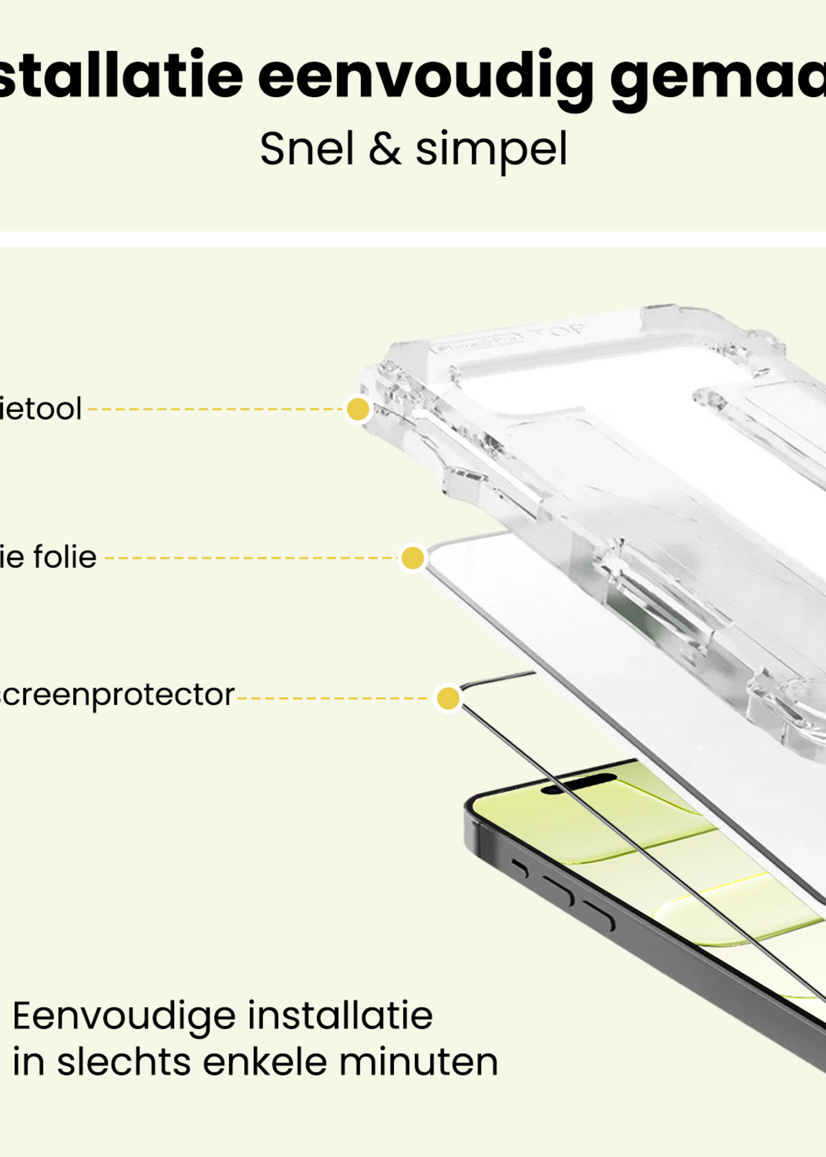 LUQ LUQ iPhone Air Hybrid Screenprotector - 2 PACK