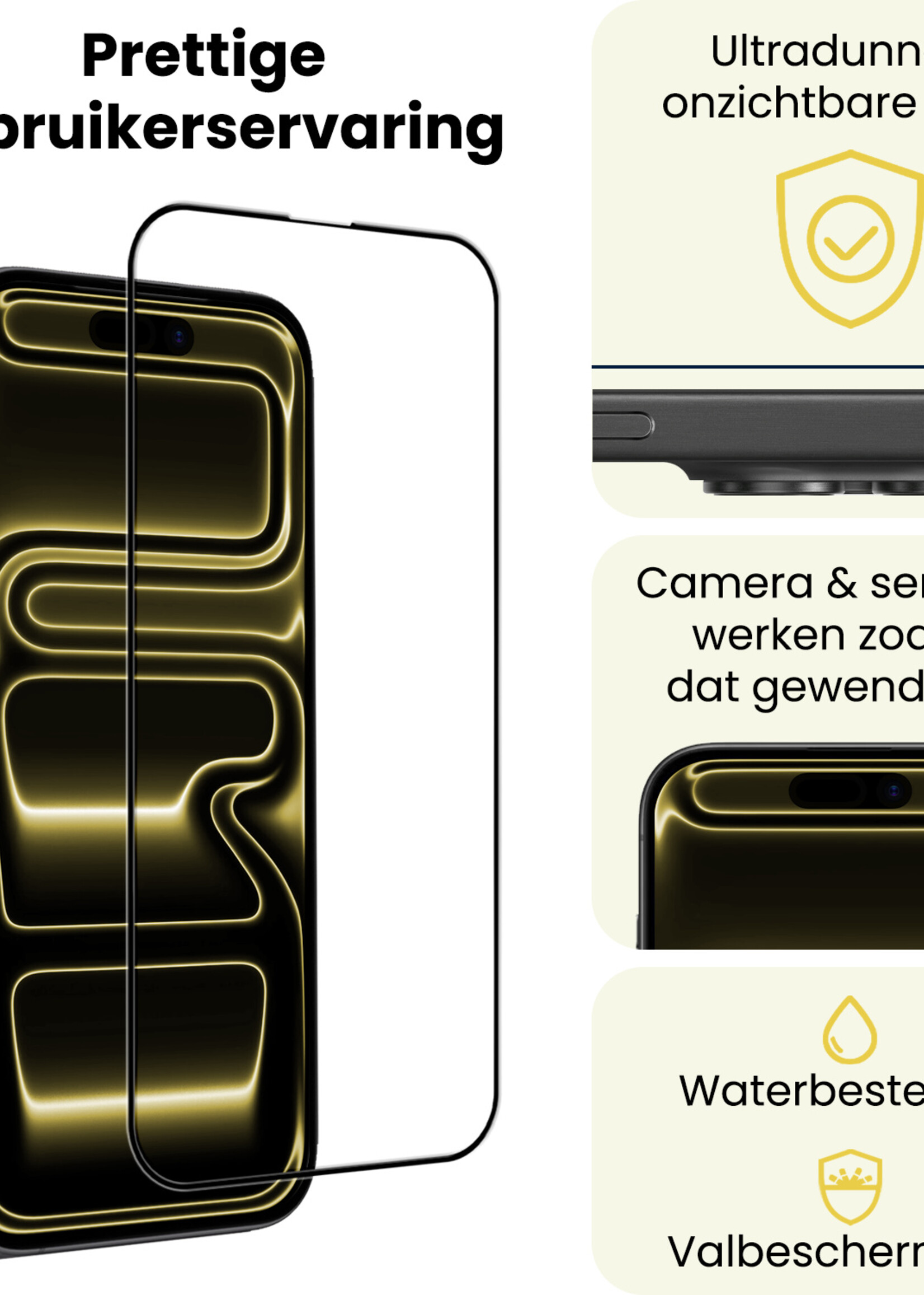 LUQ LUQ iPhone 17 Pro Max Hybrid Screenprotector