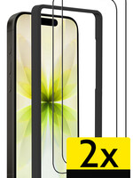 LUQ LUQ iPhone 17 Screenprotector Met Installatieframe - 2 PACK