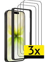 LUQ LUQ iPhone 17 Screenprotector Met Installatieframe - 3 PACK