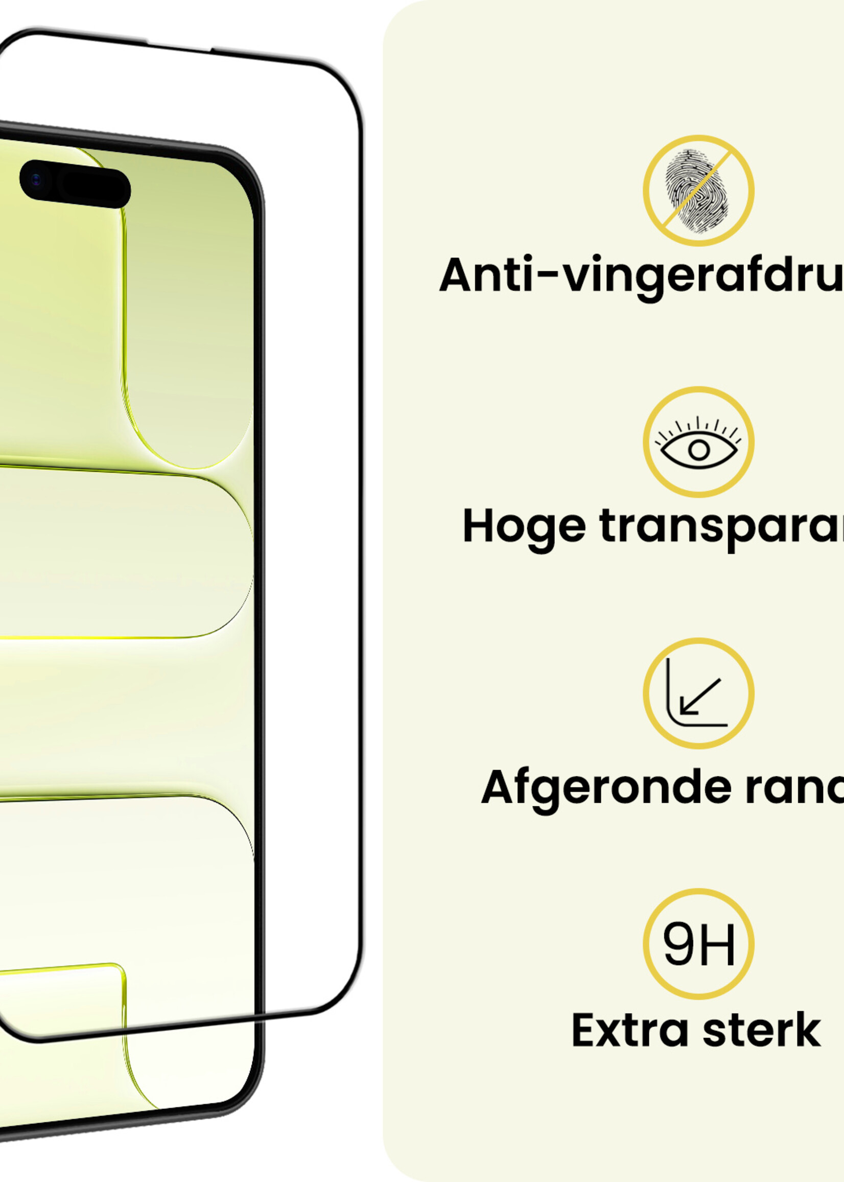 LUQ LUQ iPhone Air Screenprotector Met Installatieframe