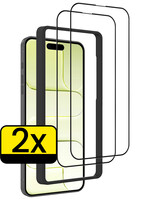 LUQ LUQ iPhone Air Screenprotector Met Installatieframe - 2 PACK
