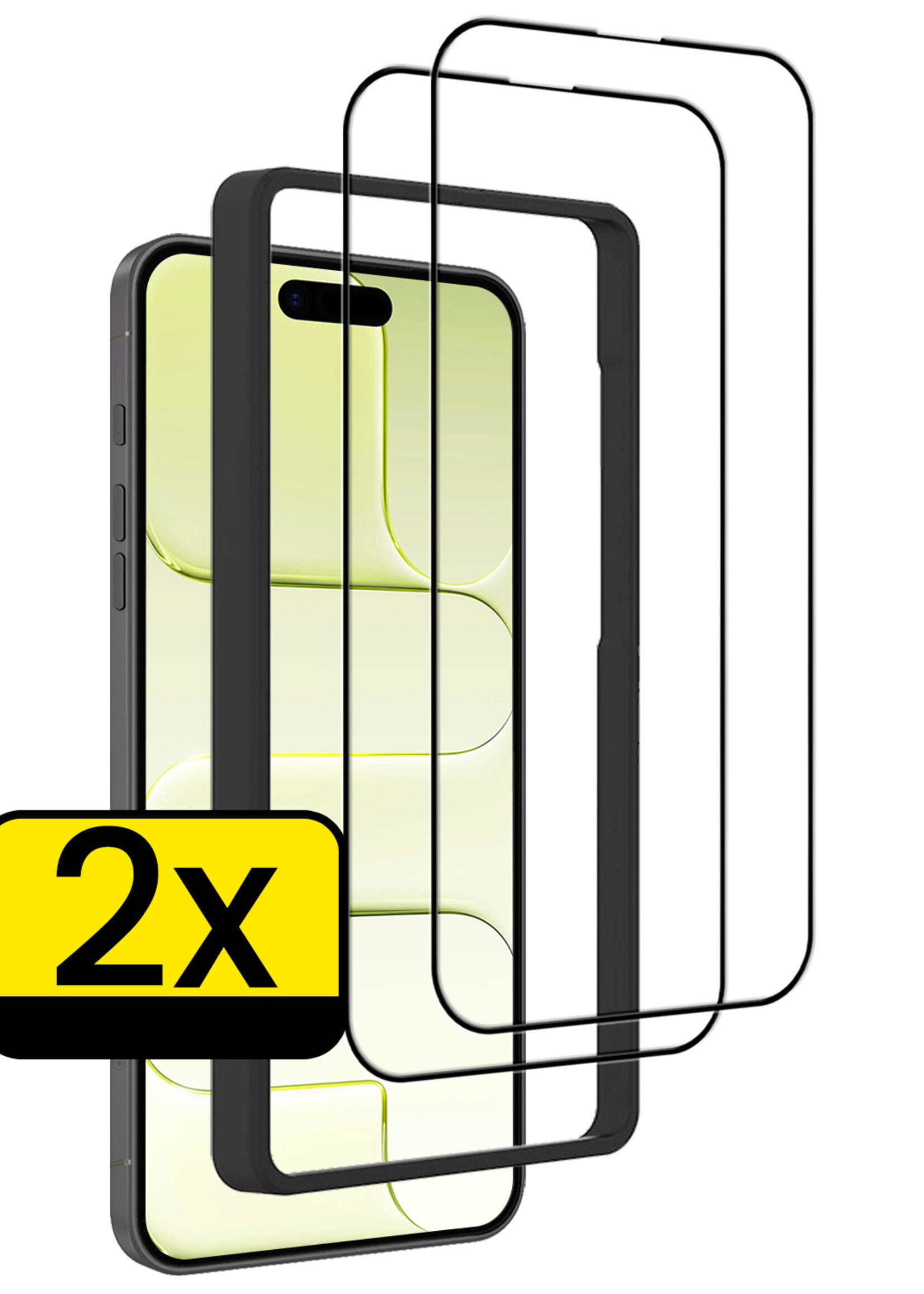LUQ LUQ iPhone Air Screenprotector Met Installatieframe - 2 PACK