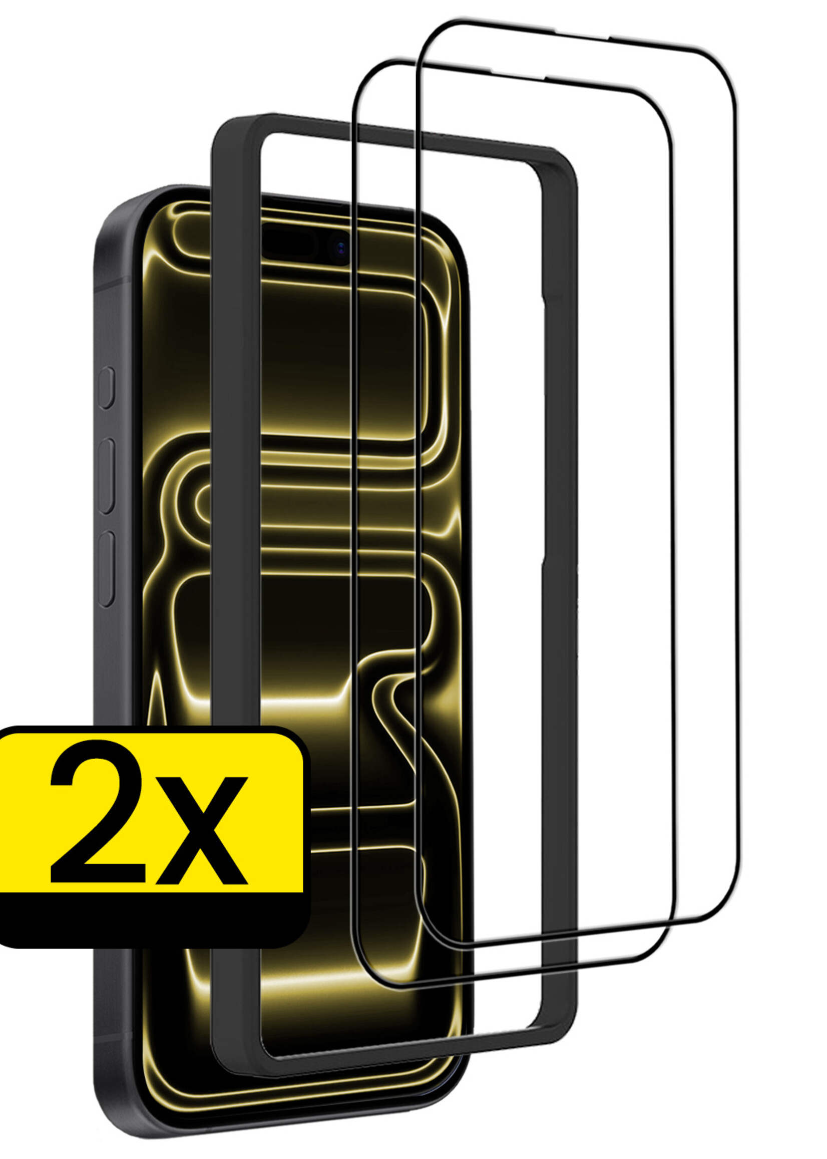 LUQ LUQ iPhone 17 Pro Screenprotector Met Installatieframe - 2 PACK