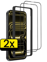 LUQ LUQ iPhone 17 Pro Max Screenprotector Met Installatieframe - 2 PACK