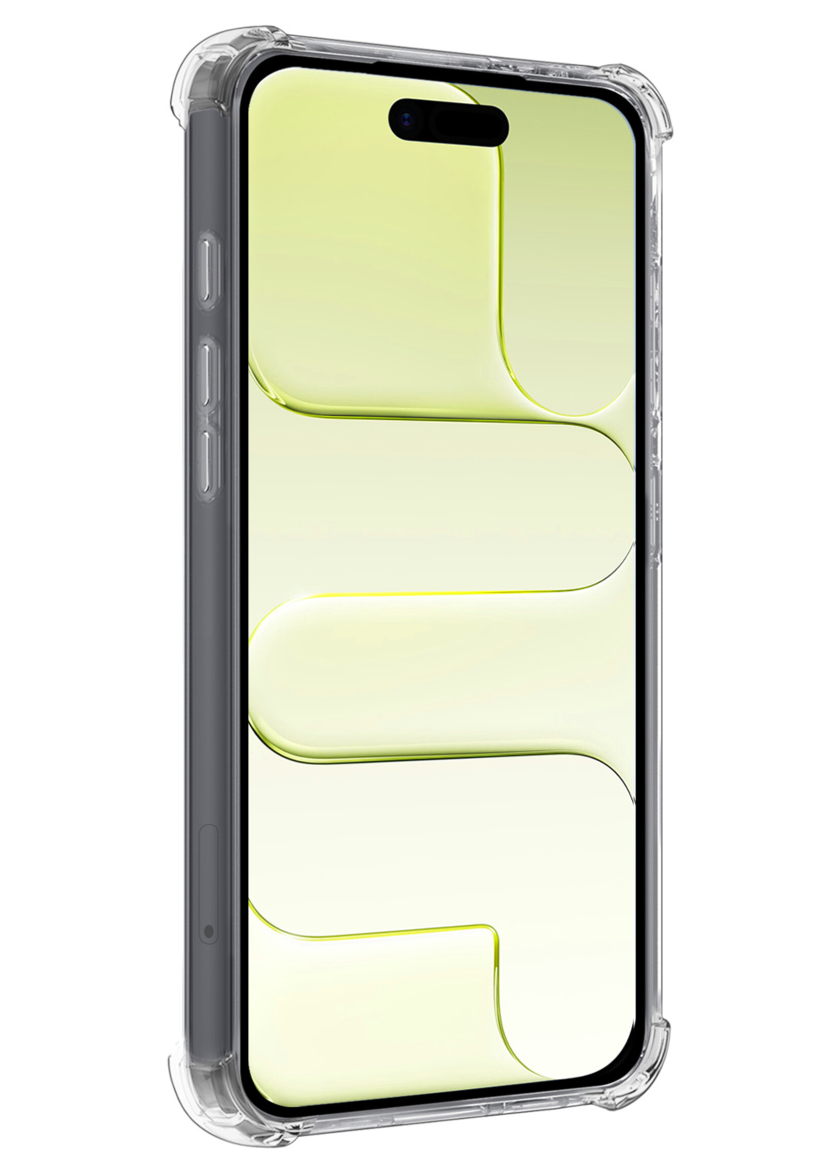 LUQ LUQ iPhone Air Hoesje Shockproof Met 2x Screenprotector Met Dichte Notch