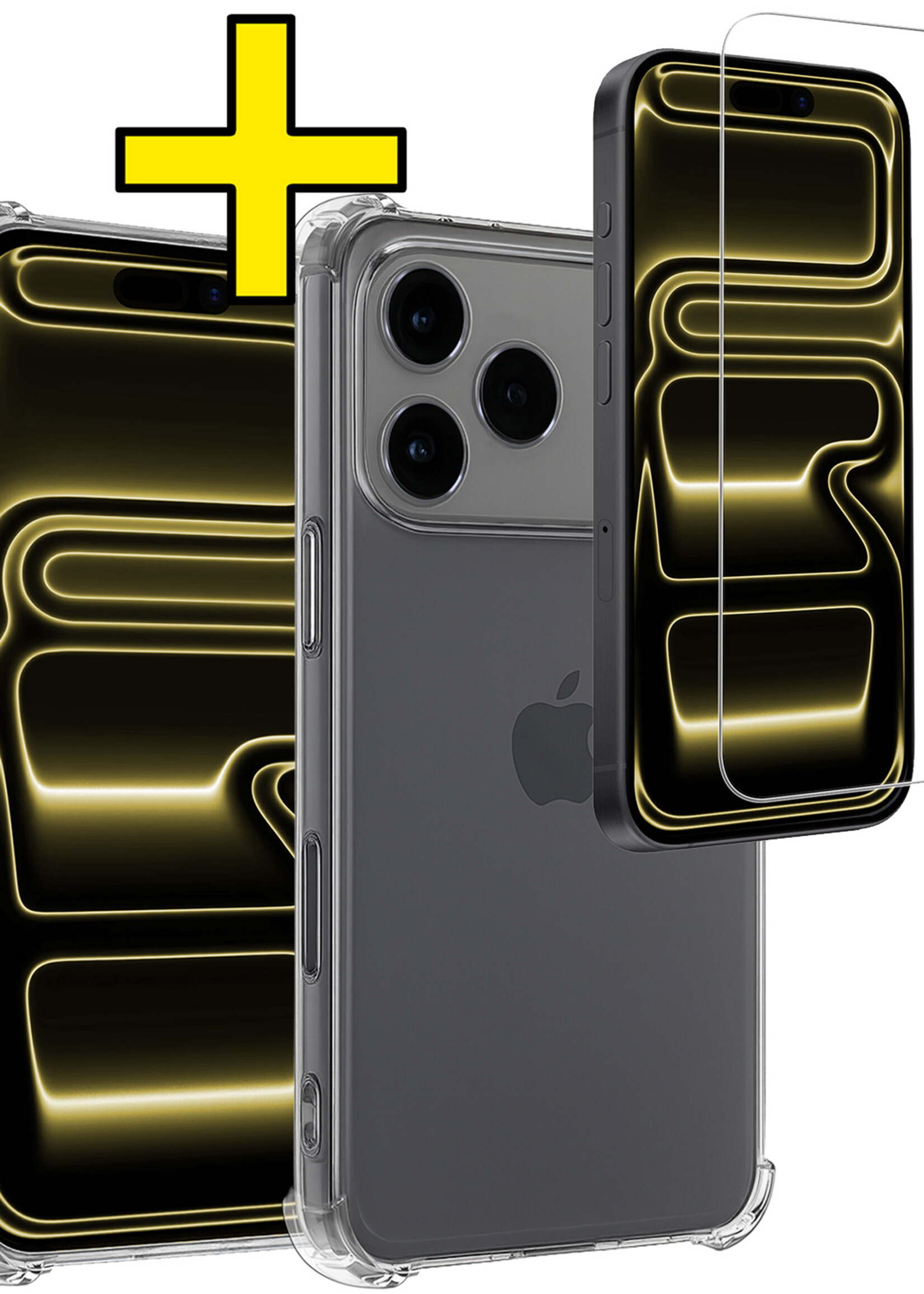 LUQ LUQ iPhone 17 Pro Max Hoesje Shockproof Met Screenprotector Met Dichte Notch