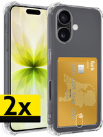 LUQ LUQ iPhone 17 Hoesje Pashouder - 2 PACK