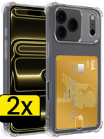 LUQ LUQ iPhone 17 Pro Hoesje Pashouder - 2 PACK