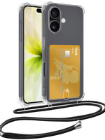 LUQ LUQ iPhone 17 Hoesje Pashouder met Koord