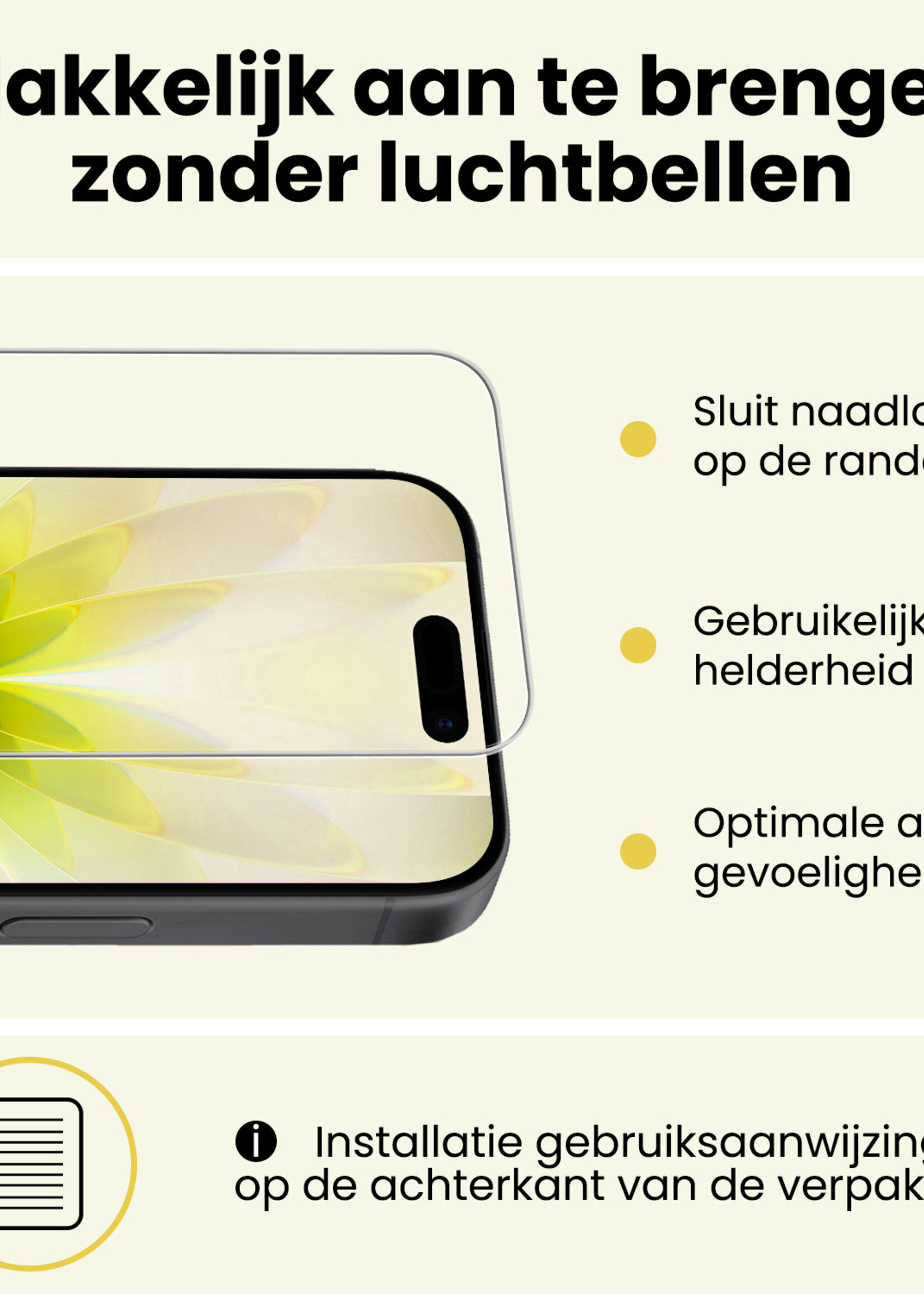LUQ LUQ iPhone 17 Hoesje Pashouder met Koord Met Screenprotector